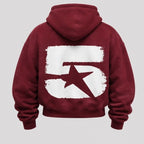 ST5RATL "5IVE" ZIP HOODIE MAROON