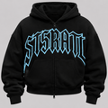ST5RATL "5IVE" ZIP HOODIE BLK
