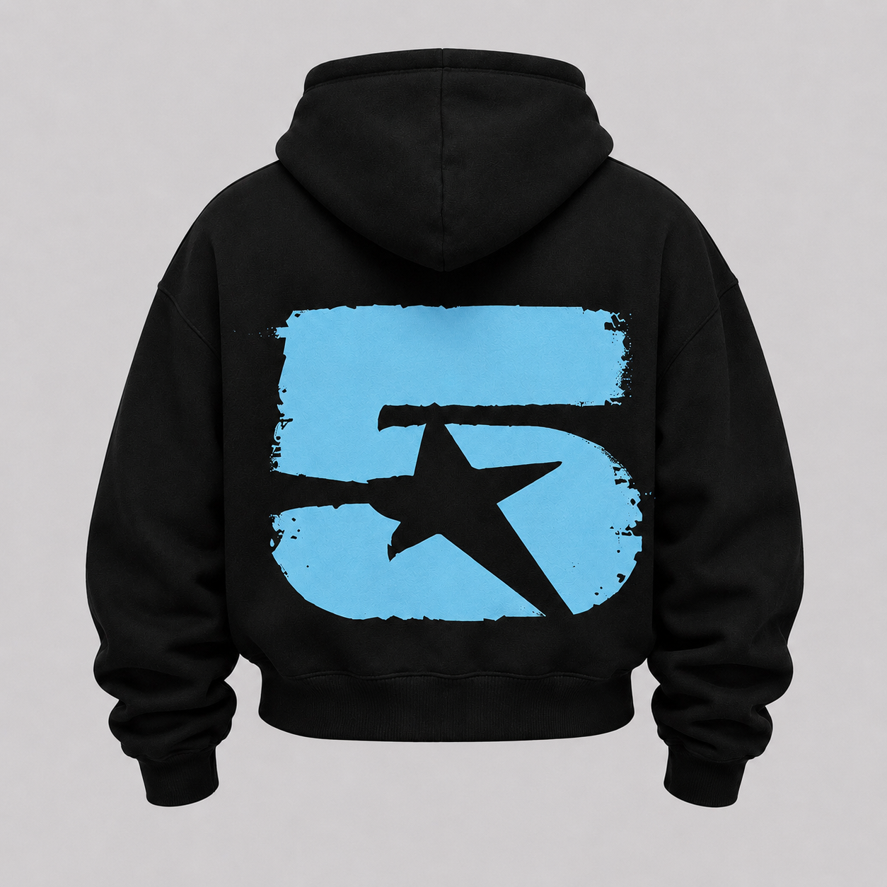 ST5RATL "5IVE" ZIP HOODIE BLK