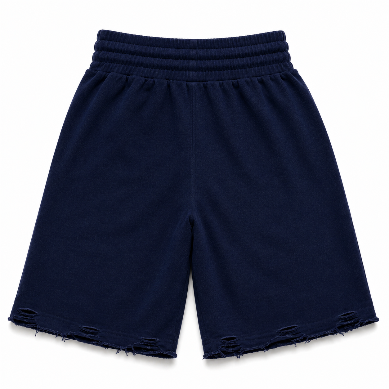 "ST5R" STAPLE SHORTS NAVY DISTRESSED