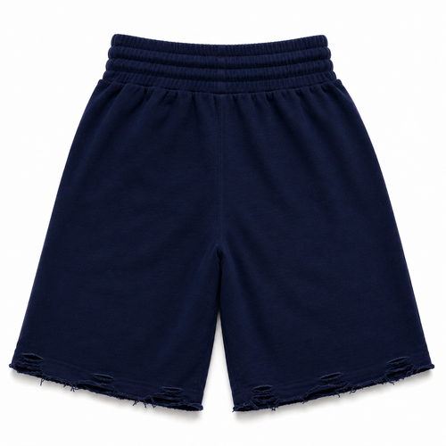 "ST5R" STAPLE SHORTS NAVY DISTRESSED