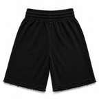 "ST5R" STAPLE SHORTS BLK DISTRESSED
